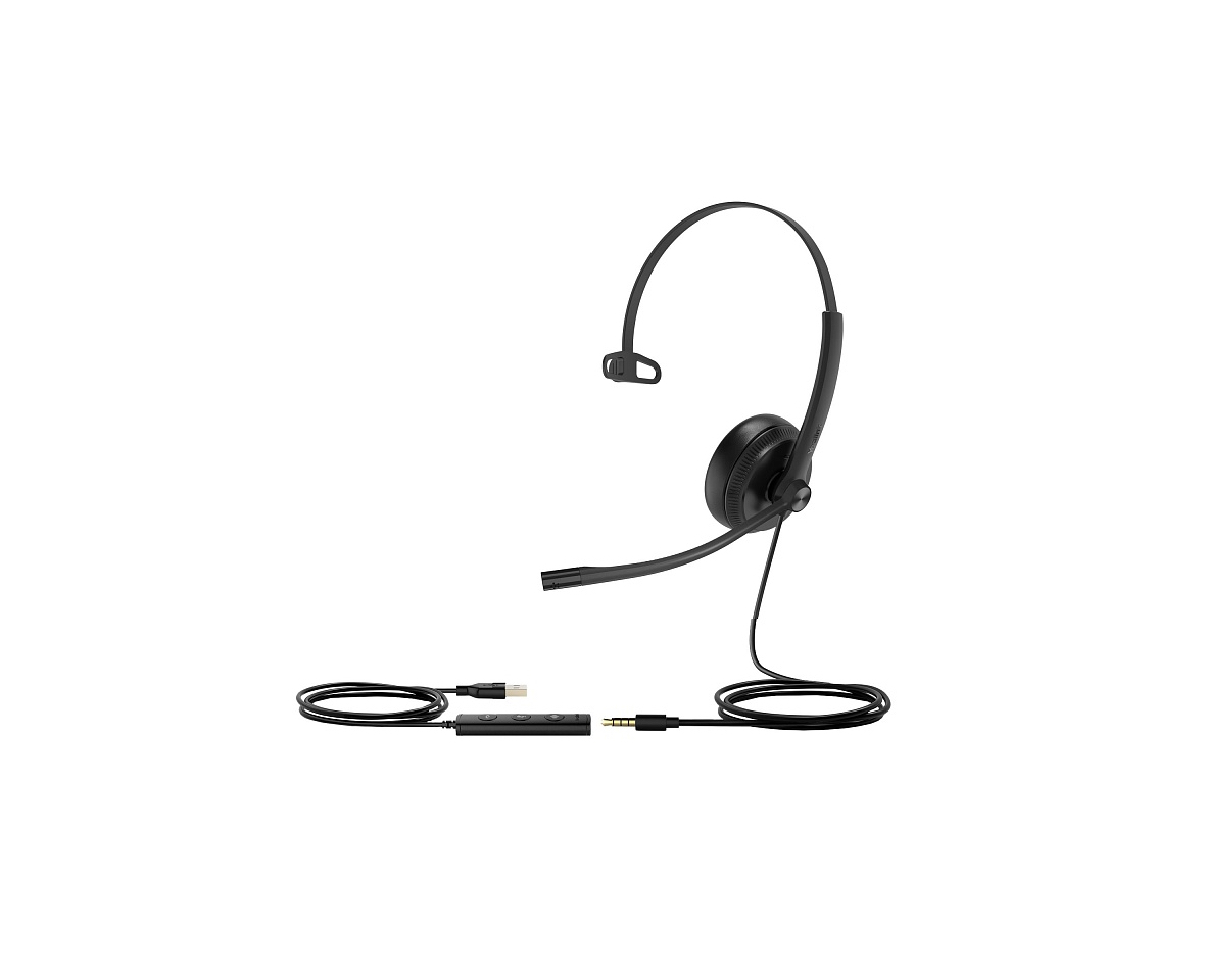 Проводная USB-гарнитура Yealink UH34 Mono Проводная USB-гарнитура Yealink UH34 Mono