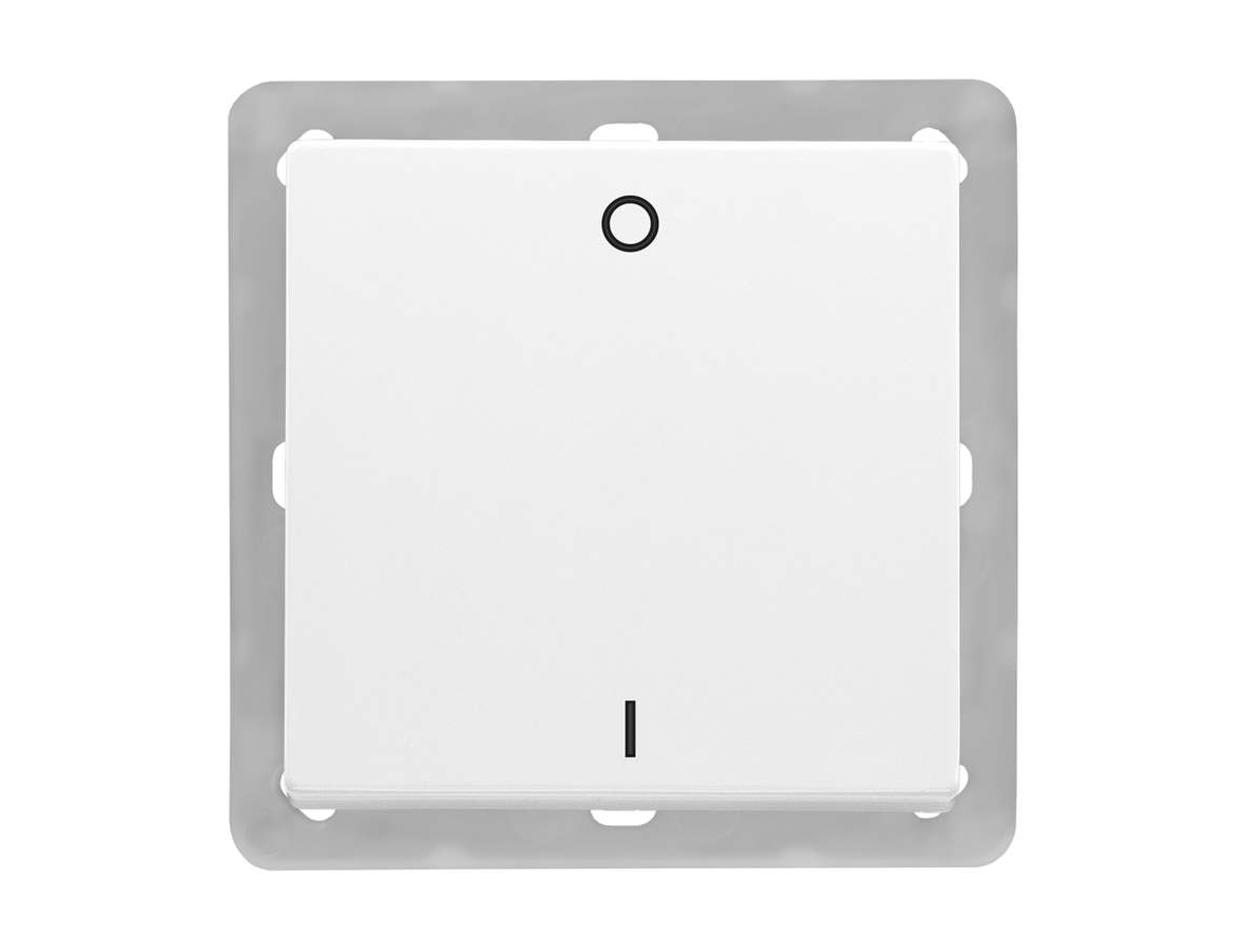 BJ63x63 BLE 2-х канальный выключатель света, белый studio, без рамки