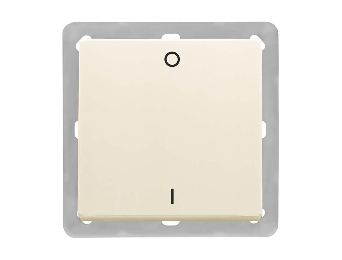 BJ63x63 BLE 2-х канальный выключатель света, слоновая кость, без рамки