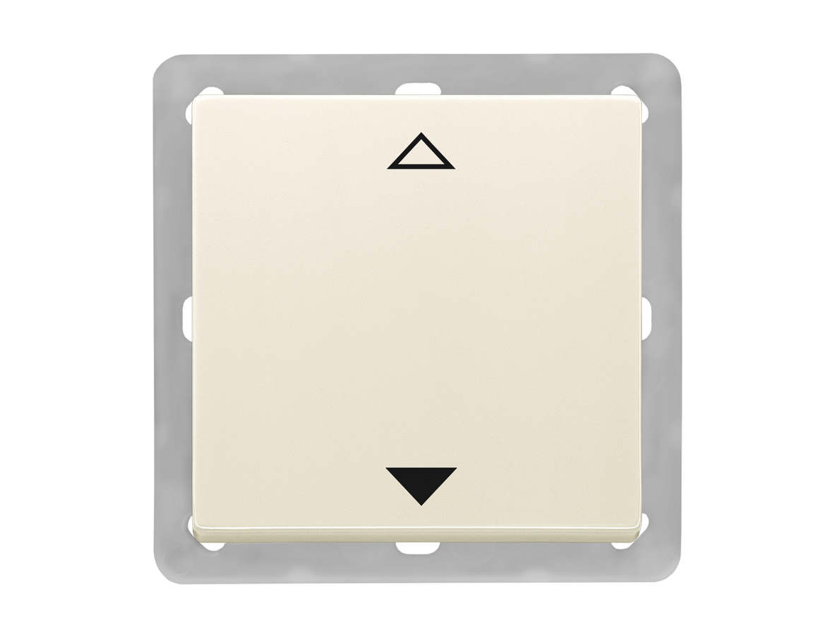 BJ63x63 BLE 2-х канальный выключатель жалюзи, слоновая кость, без рамки