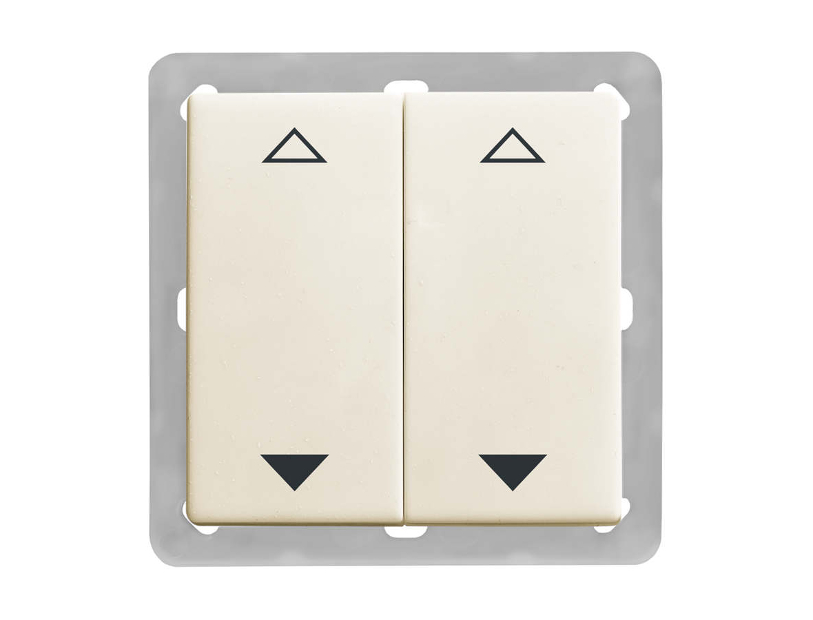 BJ63x63 BLE 4-х канальный выключатель жалюзи, слоновая кость, без рамки