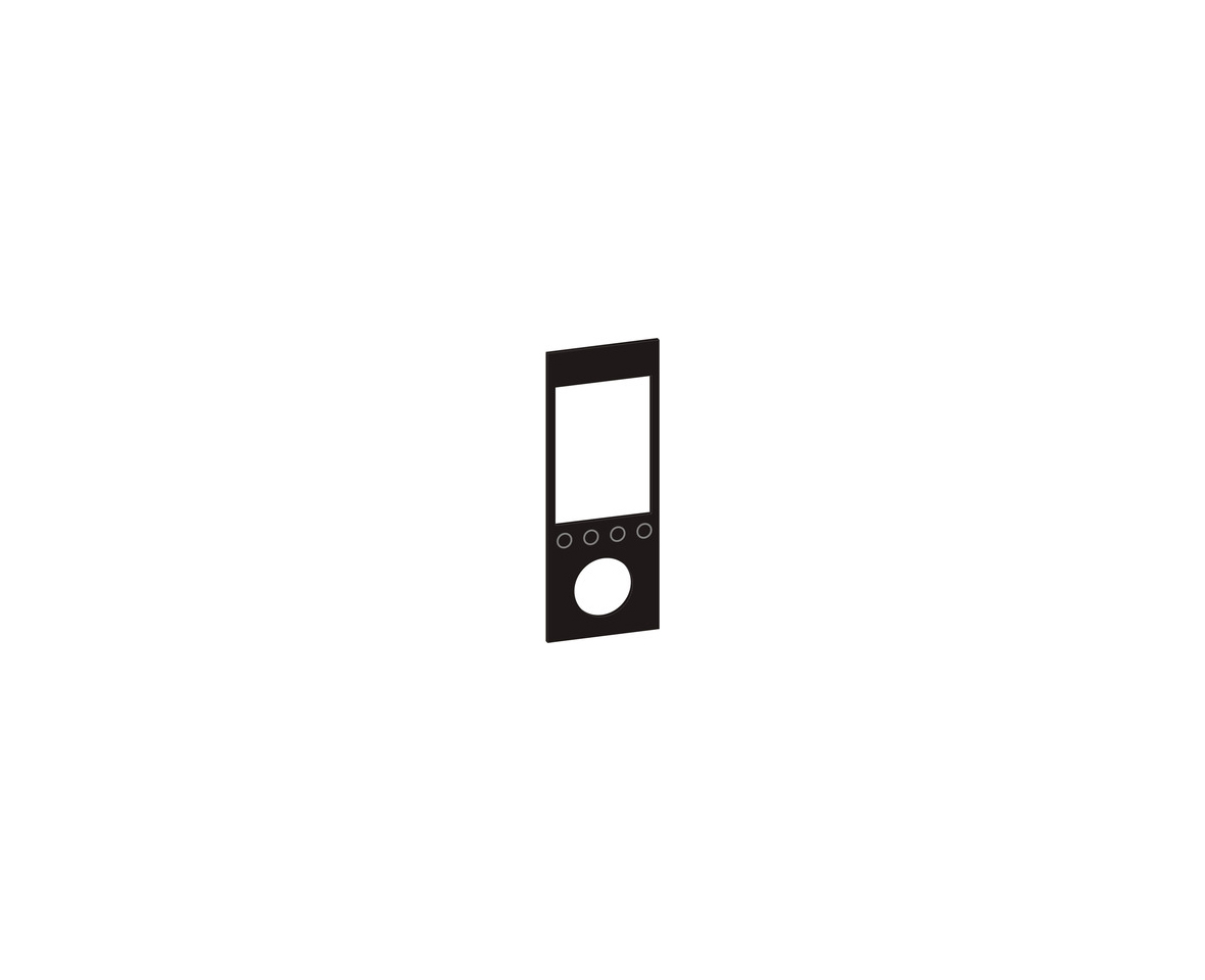 design cover NOVOS 7 glass black