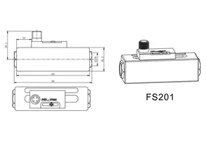 Габаритный чертеж FS201