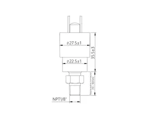 Габаритный чертеж LF08M