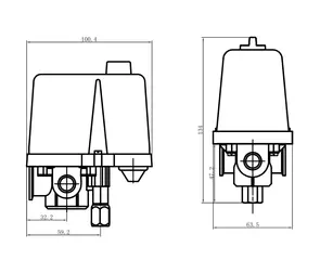 Габаритный чертеж LF18 LEFOO