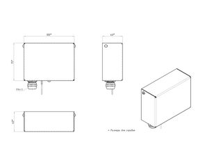 Габаритный чертеж TS-Kx-IP30