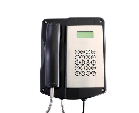 JR106-FK J&R Всепогодный промышленный телефон, цвет черный, Analog, IP66