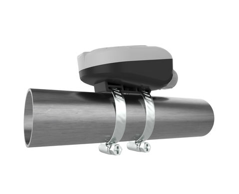 Датчик температуры TS-C01 PRO - в смонтированном положении на трубе
